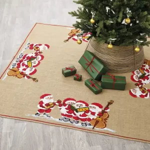 Neuheit Stickpackung Tannenbaumdecke Gesang