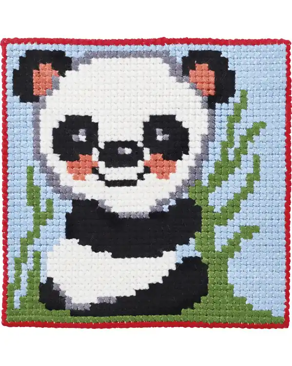 Preisknaller Stickpackung Straminbild Panda