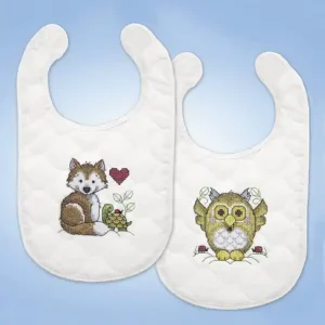 Stickpackung Lätzchen Tiere 2-er Pack Nur Heute