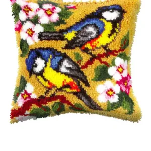 Knüpfkissen Vögel Letzte Chance