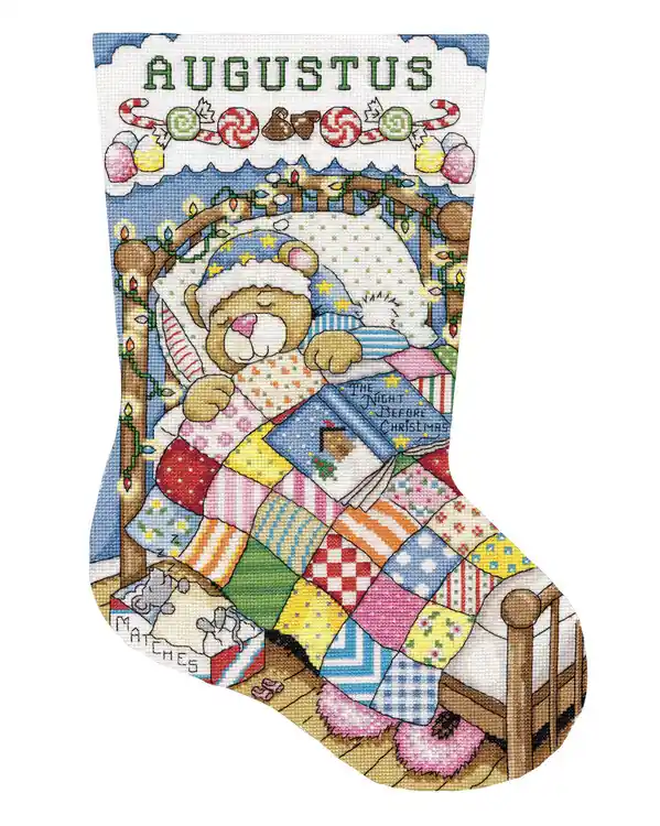 Stickpackung Weihnachtsstrumpf Night Before Christmas Hochwertig