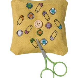 Stickpackung Nadelkissen Gelb Markenprodukt