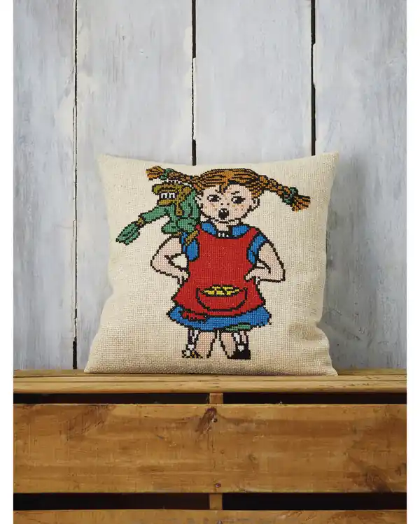 Sonderangebot Stickpackung Kissen Pippi Langstrumpf