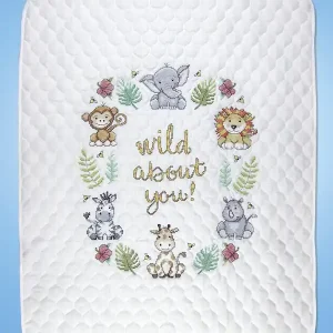 Neue Kollektion Stickpackung Babydecke Der kleine Dschungel