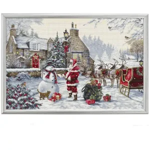 Neuheit Stickpackung Bild Wichtelhütte