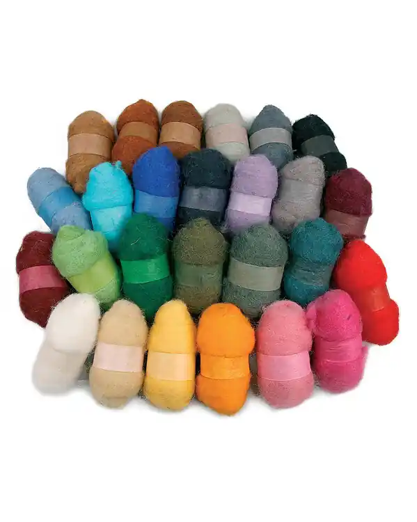 Kardierte Wolle Mixpackung Mengenrabatt