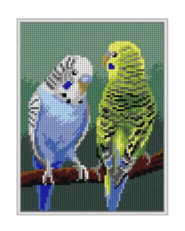 Stickpackung Bild Wellensittich Preiswert