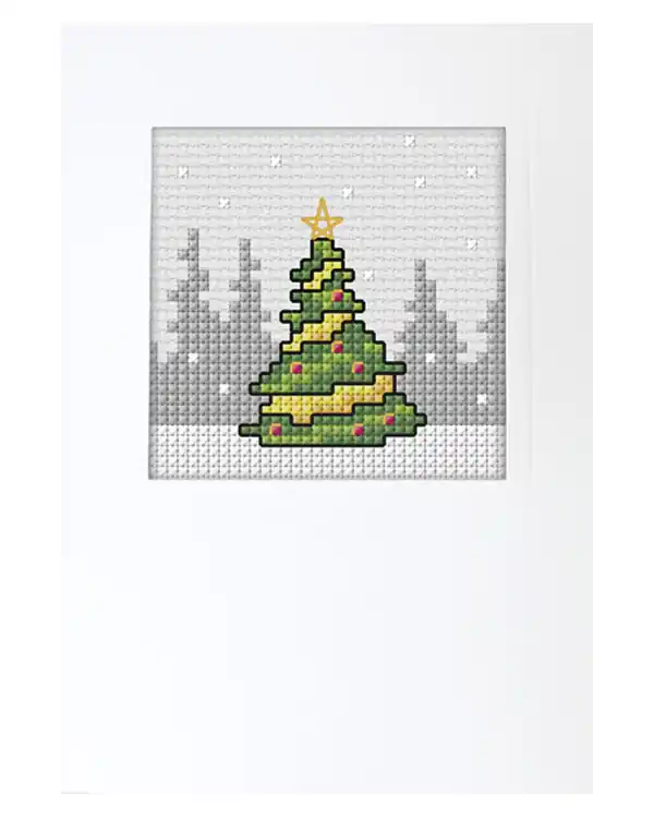 Stickpackung Karte Tanne Aktuell