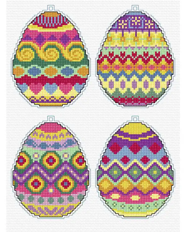 Plastcanvas Ostereier 4-er Pack Jetzt Zugreifen