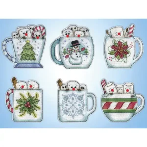 Plastik Canvas Weihnachtsbecher 6-er Pack Heißes Angebot