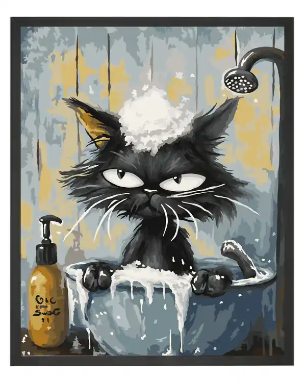 Im Trend Paint by Numbers Duschzeit