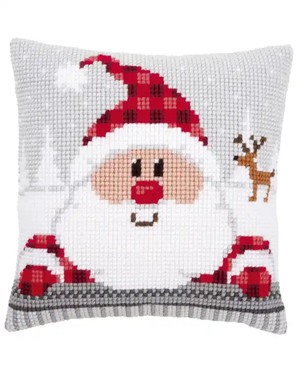 Versand Am Gleichen Tag Stickset Kissen Weihnachtsmann