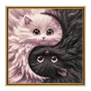 Kostenloser Versand Diamond painting Yin Yang