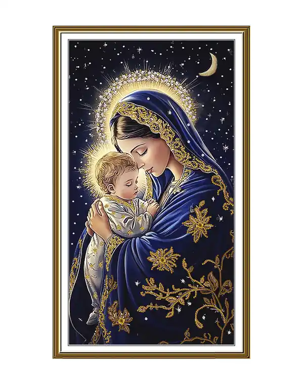 Preisreduziert Perlenstickerei Mutter und Tochter