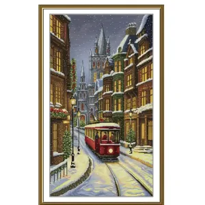 Stickpackung Bild Winterstraßenbahn Heute Kaufen