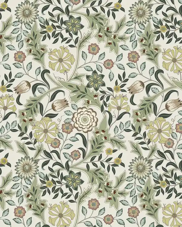 Kostenfreie Lieferung Gardinenstoff Meterware Amber Blattmuster 140 cm