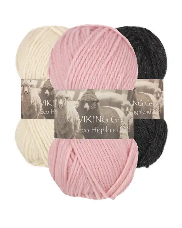 Garn Viking Eco Highland Wool 50g Preis Gesenkt
