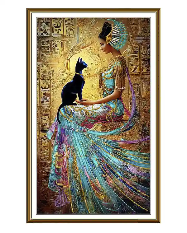 Perlenstickerei Ägyptische Frau Knallerangebot