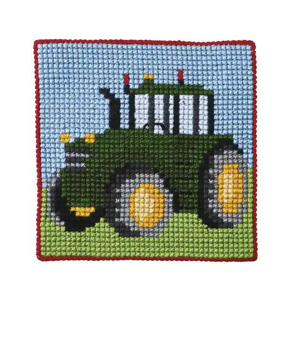 Neuheit Straminbild Traktor