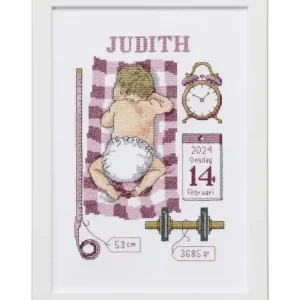 Mega-Angebot Stickpackung Bild Baby rosa