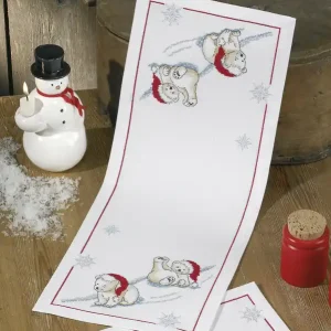 Ausverkauf Stickpackung Läufer Eisbären