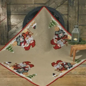 Stickpackung Tannenbaumdecke Weihnachtsfrau und Weihnachtsmann Großhandel