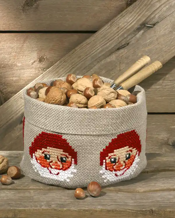 Heißes Angebot Stickpackung Obstkorb Nissen