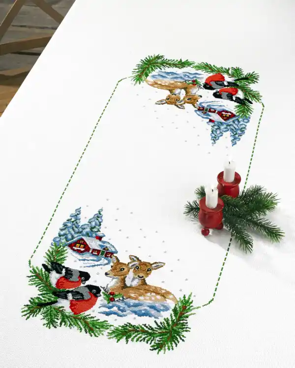 Rabatt Stickpackung Decke Im Schnee