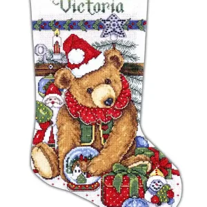 Bestpreis Stickpackung Strumpf Teddybär