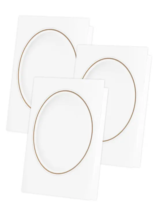 Karten weiß 3-er Pack, ohne garn und Vorlage Geld-Zurück-Garantie