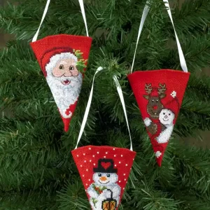 Angebot Stickpackung Weihnachtstüten Weihnachtsmanns Freunde 3-er Pack