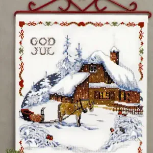 Knallerangebot Wandbehang Pferd mit Schlitten