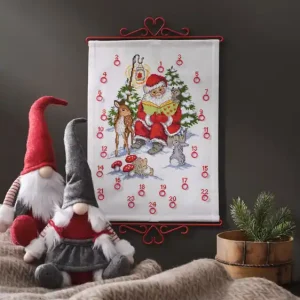 Stickpackung Kalender Lesender Weihnachtsmann Sichere Zahlung