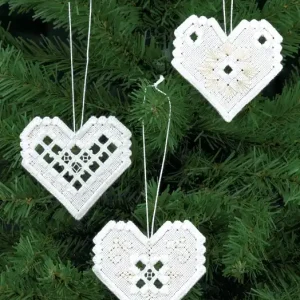 Stickpackung Herzen Silber 3-er Pack Meistverkauft