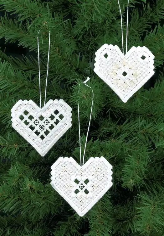 Stickpackung Herzen Silber 3-er Pack Meistverkauft