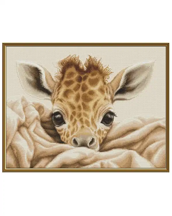 Abverkauf Stickpackung Bild Baby Giraffe