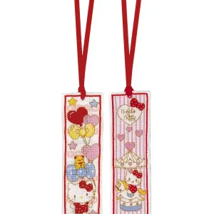 Neue Ware Stickpackung Lesezeichen Hello Kitty 2-er Pack