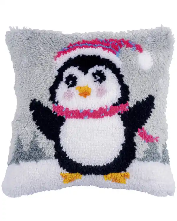 Knüpfkissen Pinguin Bestpreis
