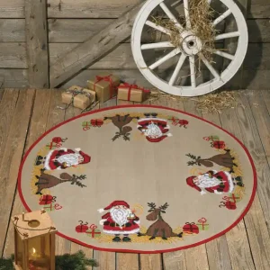 Meistverkauft Stickpackung Tannenbaumdecke Wichtel & Elch