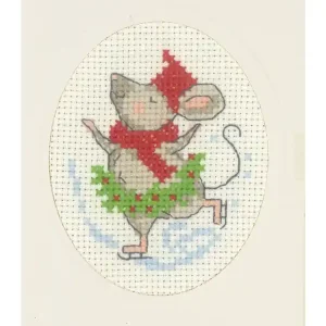 Stickpackung Karte Schlittschuhlaufen Expressversand