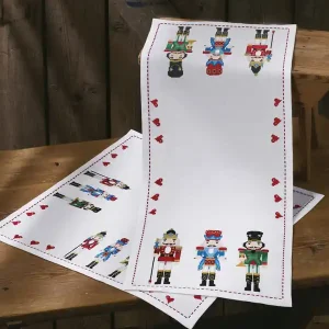 Handgefertigt Stickpackung Läufer Nussknacker