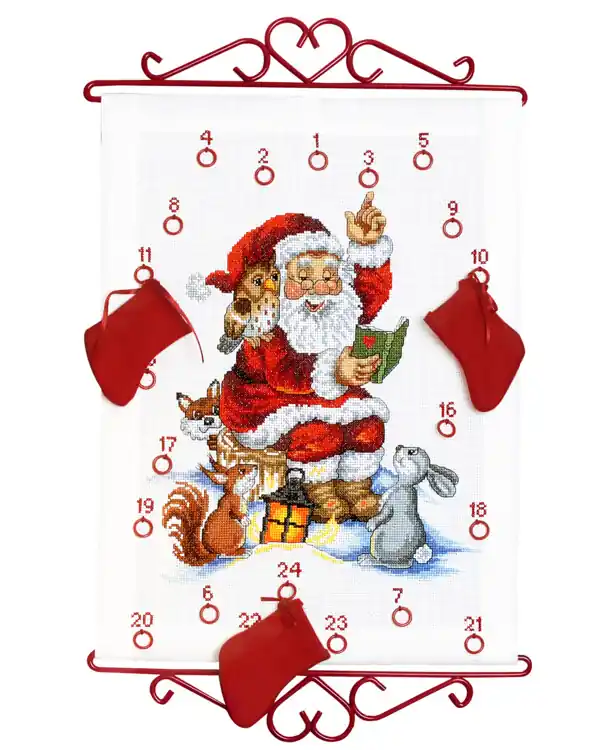 Neue Kollektion Stickpackung Kalender Weihnachtsgeschichte