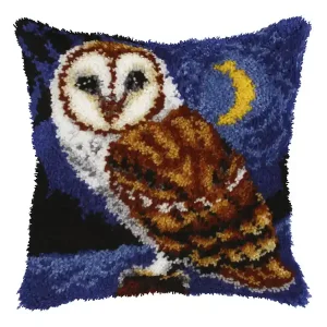 Stickpackung Knüpfkissen Eule Neue Kollektion