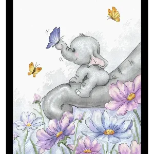 Begrenztes Angebot Stickpackung Bild Kleiner Elefant