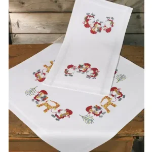 Stickpackung Mitteldecke Wichtel Expressversand