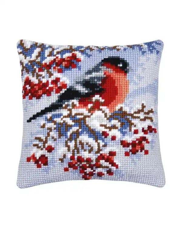 Stickpackung Kissen Dompfaff Gratis Versand