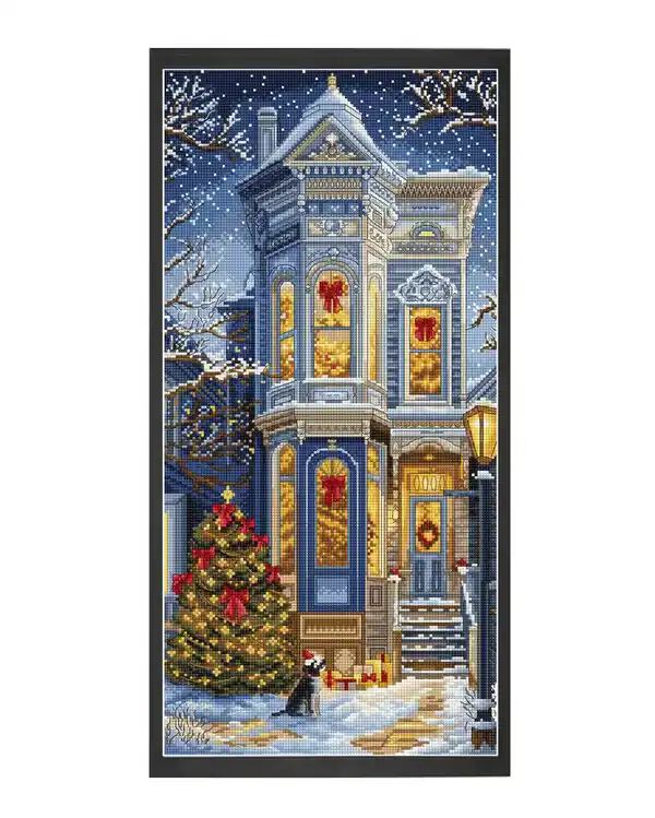 Stickpackung Bild Viktorianische Weihnachten Original