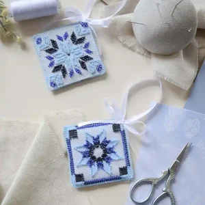 Perlenstickerei Winterklänge 2-er Pack Echt