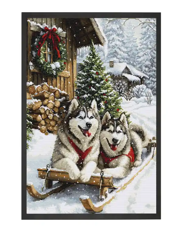 Top-Qualität Stickpackung Bild Der nordische Winter