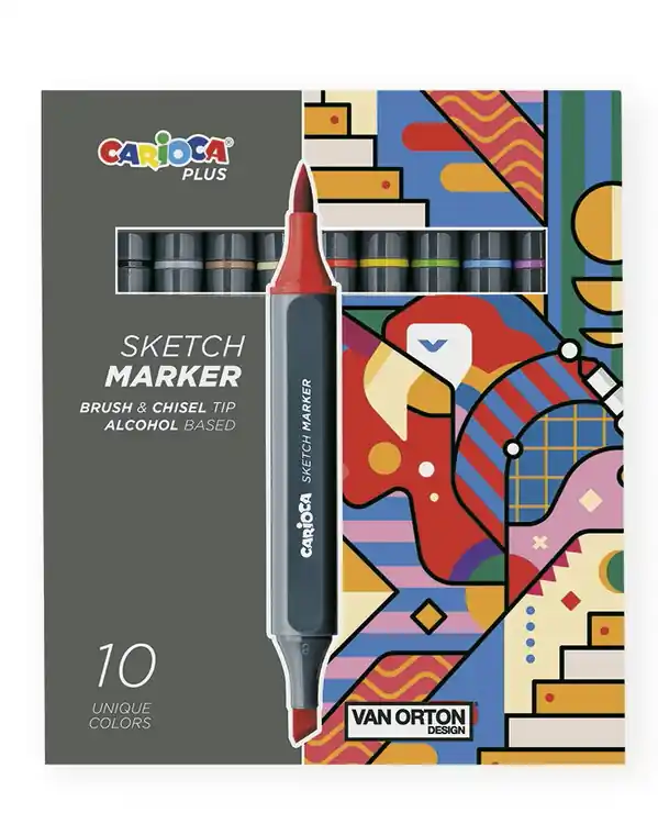 Billig Carioca Plus Skizzierstifte 10-er Pack